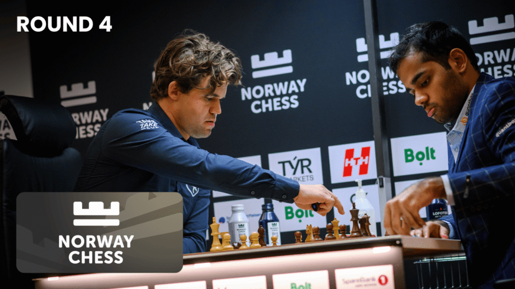 Norway Chess tournament 2025 carlsen vs Arjun Erigaisi